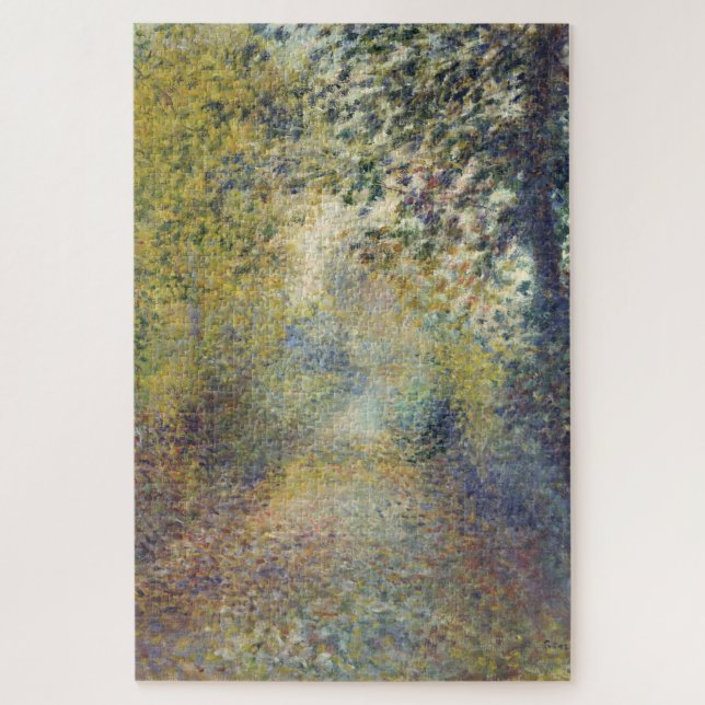 Landscape In the Woods (by Pierre-Auguste Renoir) Jigsaw Puzzle (Vertical)