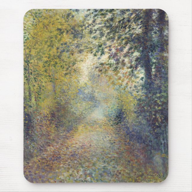 Landscape In the Woods (by Pierre-Auguste Renoir) Mouse Pad (Front)