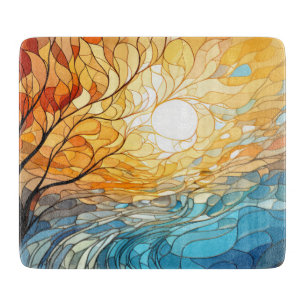 Landscape in Ukrainian motifs Cutting Board