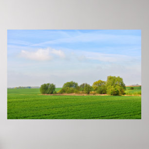 landscape in Walloon, province Liege Poster
