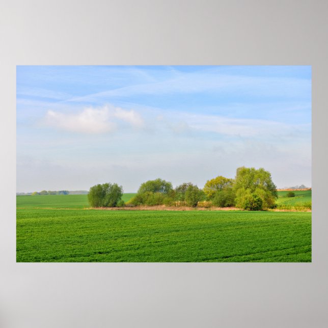 landscape in Walloon, province Liege Poster (Front)