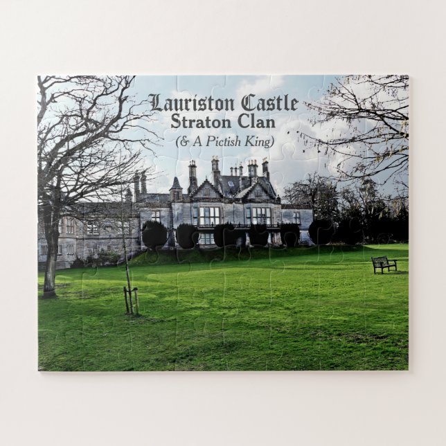 Landscape Lauriston Castle Scotland – Straton Clan Jigsaw Puzzle (Horizontal)