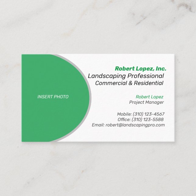 Landscape / Lawn Care / Paver / Concrete Business  Business Card (Front)