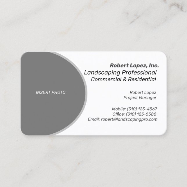 Landscape / Lawn Care / Paver / Concrete Business  Card (Front)