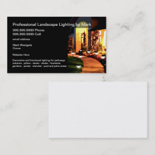Landscape Lighting Services Business Cards