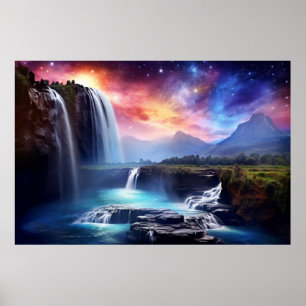 Landscape Magical Dimension Fantastic Planet Art Poster