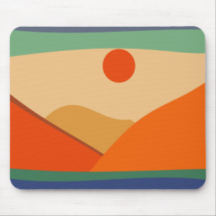 Landscape mousepad, mountain, digital art, art mouse pad