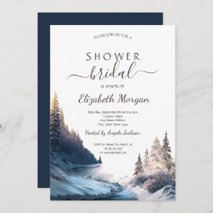 Landscape,Nature,Forest  Bridal Shower  Invitation