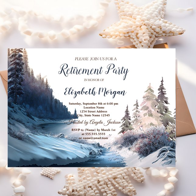 Landscape,Nature,Forest Retirement Party Invitation (Creator Uploaded)