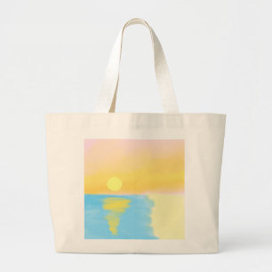 landscape nature painting large tote bag