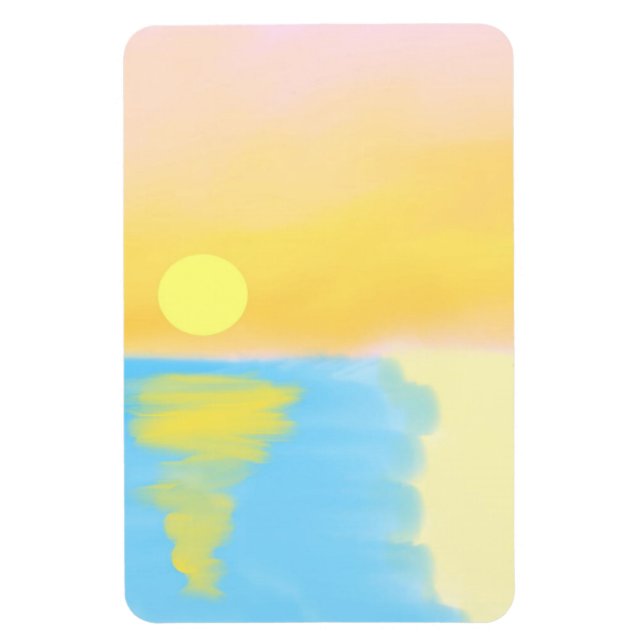 landscape nature painting magnet (Vertical)
