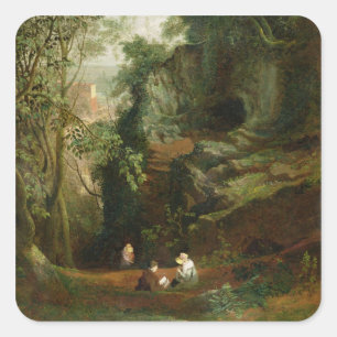 Landscape near Clifton, c.1822-23 (oil on canvas) Square Sticker