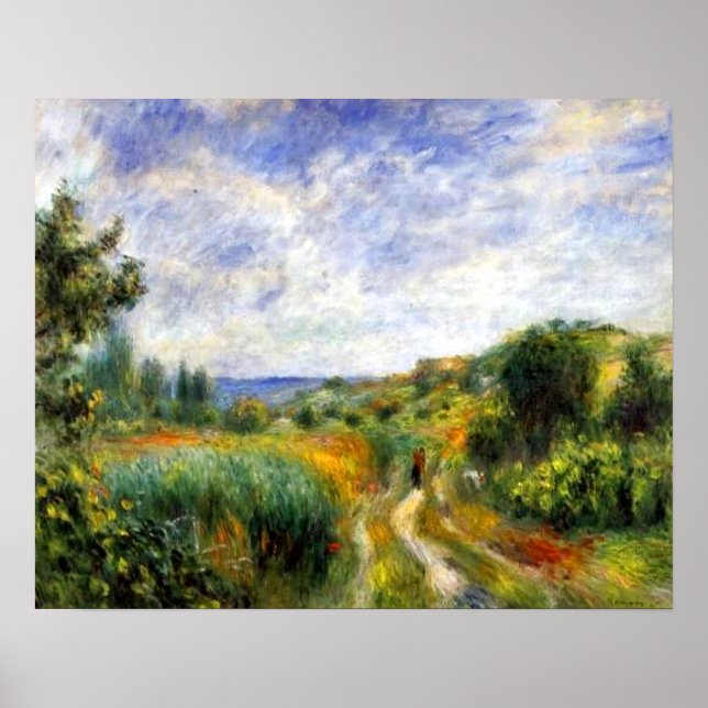 Landscape Near Essoyes Poster (Front)