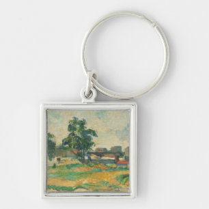 Landscape near Paris, c. 1876 (oil on canvas) Key Ring