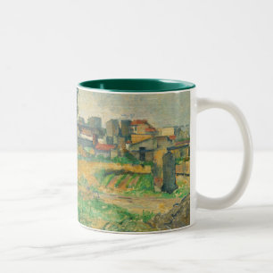 Landscape near Paris, c. 1876 (oil on canvas) Two-Tone Coffee Mug