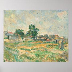 Landscape near Paris - Paul Cézanne Fine Art Poster