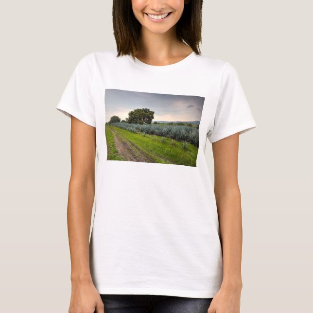 Landscape Of Blue Agave T-Shirt (Front)