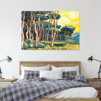Landscape of Bosque to the Sun Canvas Print