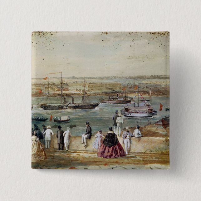 Landscape of Cuba 15 Cm Square Badge (Front)