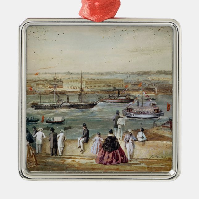 Landscape of Cuba Metal Ornament (Front)