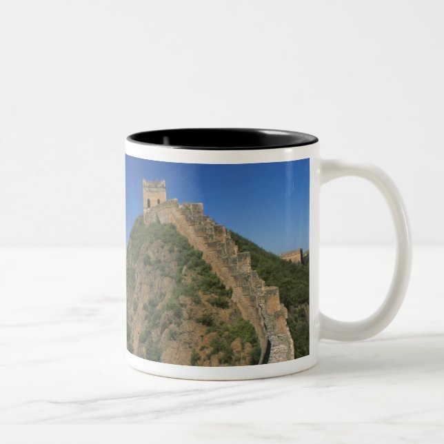Landscape of Great Wall, China Two-Tone Coffee Mug (Right)