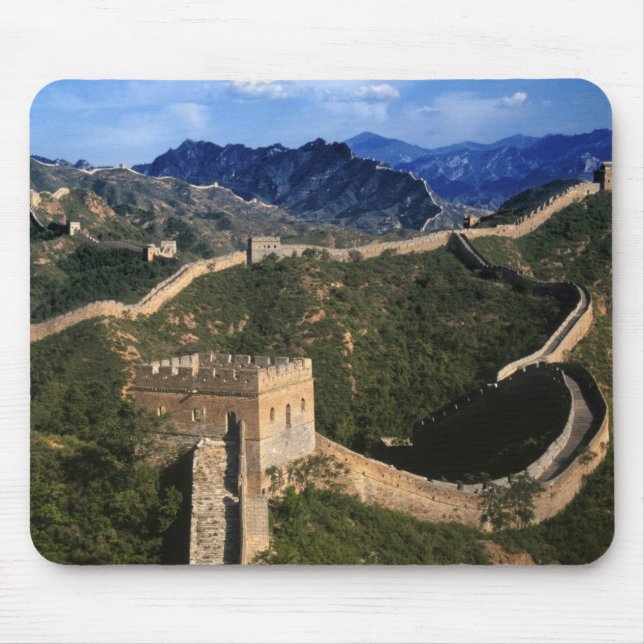 Landscape of Great Wall, Jinshanling, China Mouse Pad (Front)