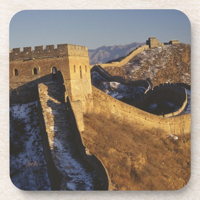 Landscape of Great Wall under sunset, China Coaster (Front)
