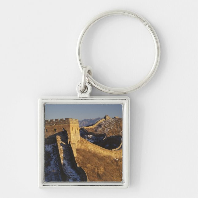 Landscape of Great Wall under sunset, China Key Ring (Front)
