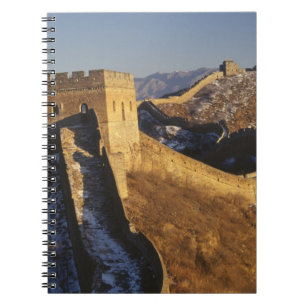Landscape of Great Wall under sunset, China Notebook