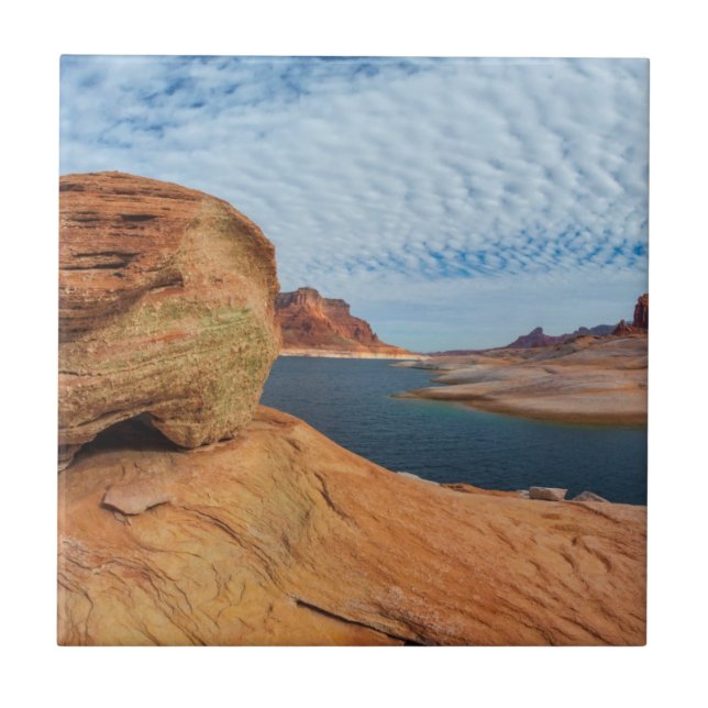Landscape of Lake Powell Tile (Front)