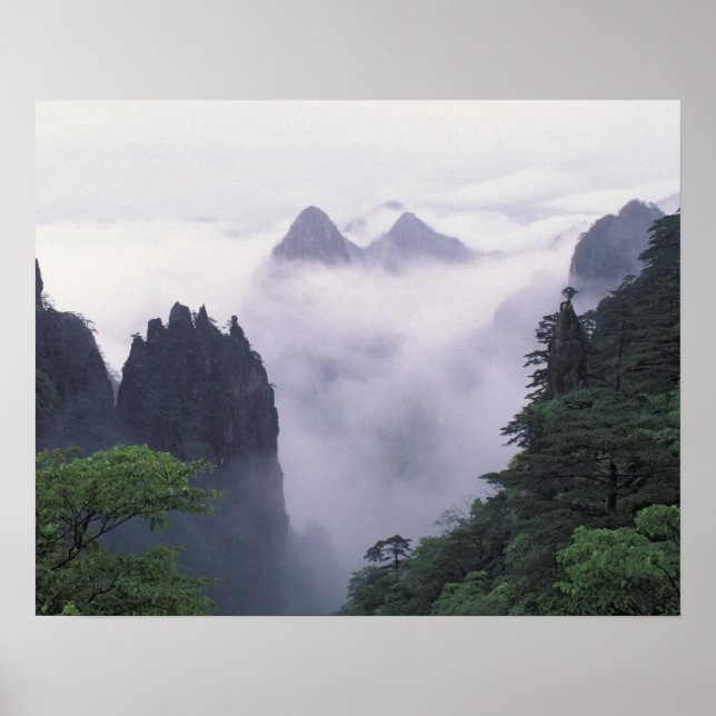 Landscape of Mt. Huangshan (Yellow Mountain) in Poster (Front)