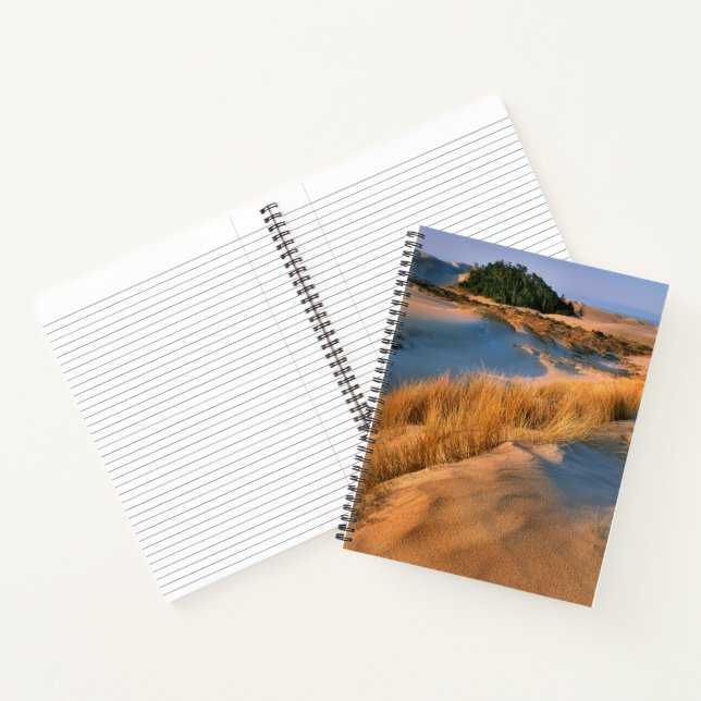 Landscape Of Oregon Sand Dunes Notebook (Inside)