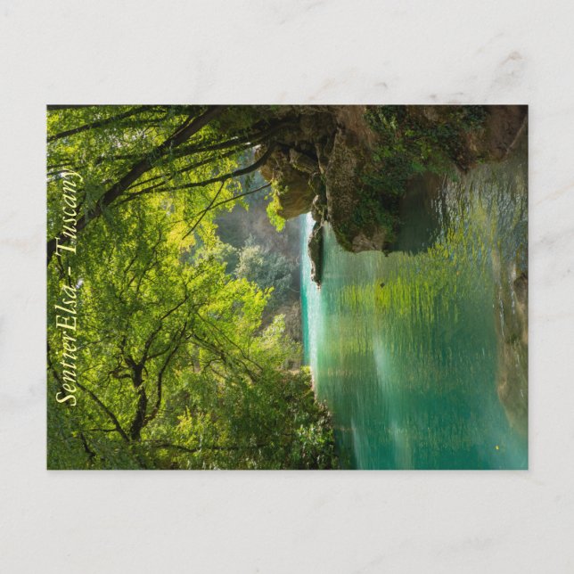 Landscape of river Elsa, Tuscany Postcard (Front)