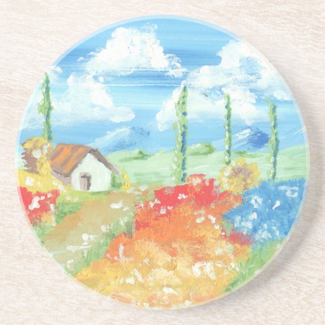 Landscape of the vastness of Tuscany Coaster (Front)