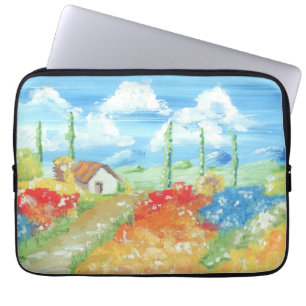 Landscape of the vastness of Tuscany Laptop Sleeve