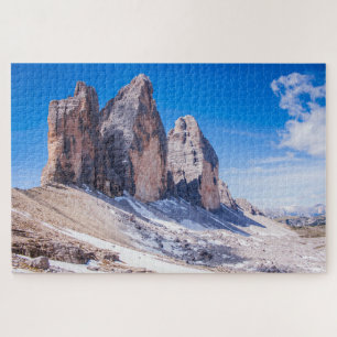 Landscape of "Tre cime di Lavaredo", italian Alps Jigsaw Puzzle