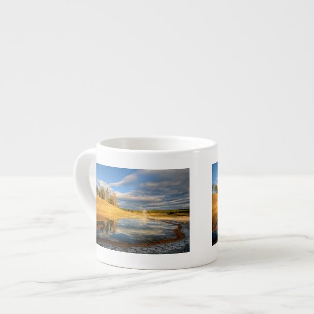 Landscape of Yellowstone Espresso Cup (Front Left)