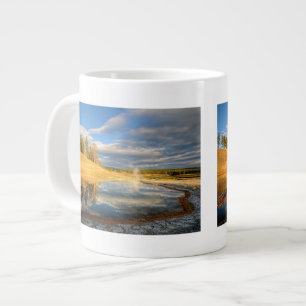 Landscape of Yellowstone Large Coffee Mug