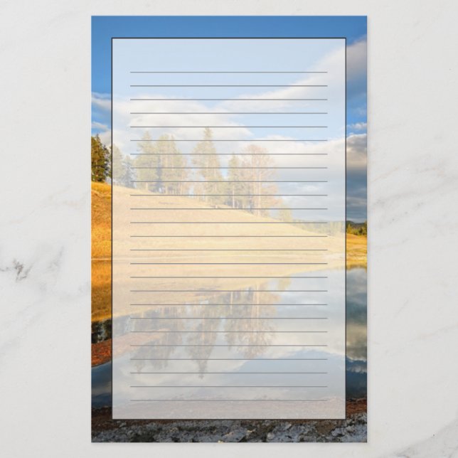 Landscape of Yellowstone Stationery (Front)