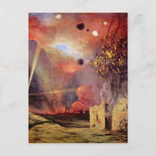 Landscape off ruins and fires by Felix Vallotton Postcard