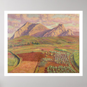 Landscape (oil on canvas) poster