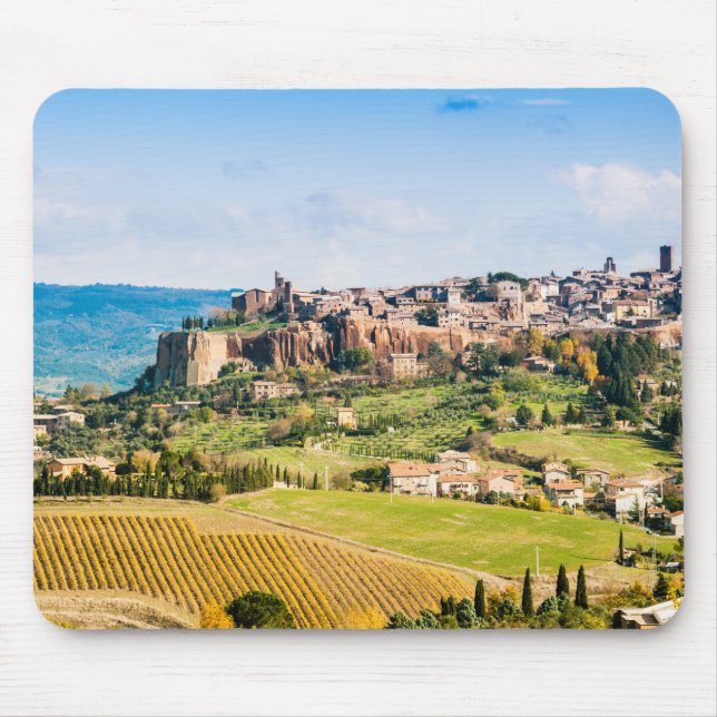 Landscape over Orvieto Mouse Pad (Front)