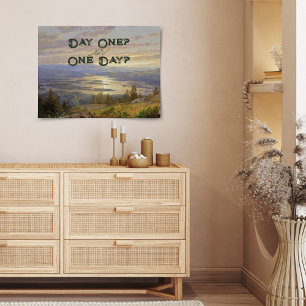 Landscape Painting Motivational Quote Poster