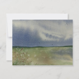 Landscape painting  postcard