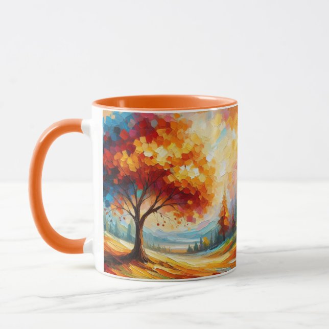 Landscape Painting With Bright Colours Mug (Left)