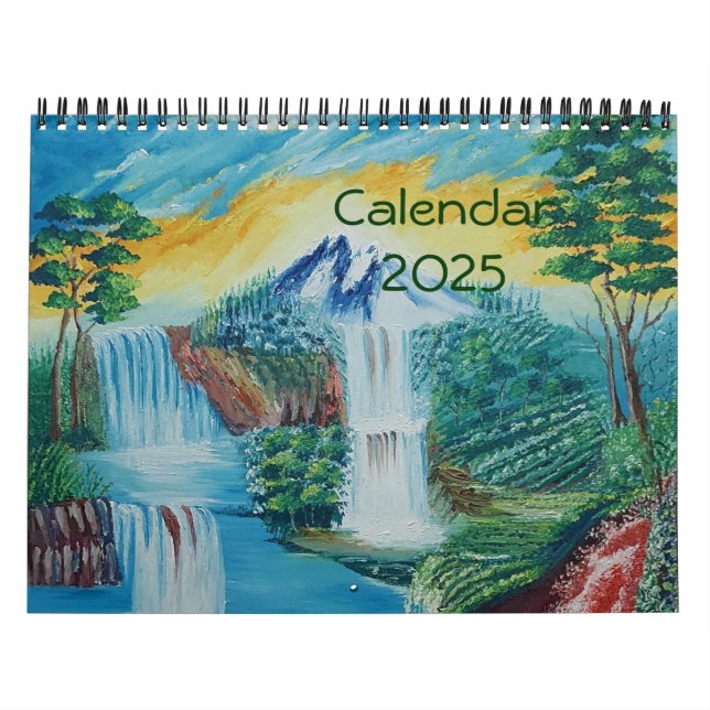 Landscape Paintings & Photography  2025 Calendar (Cover)