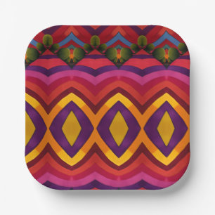 Landscape paper plate