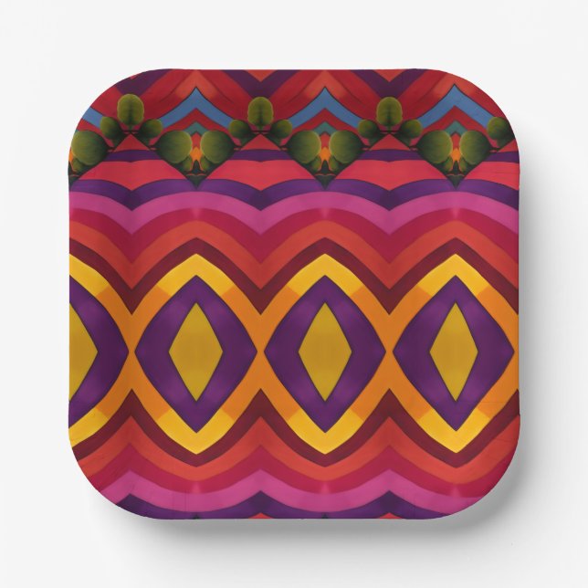 Landscape  paper plate (Front)