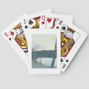 Landscape (pastel on canvas) playing cards