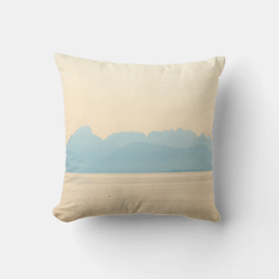 LANDSCAPE PHOTO OF A MOUNTAIN AND BODY OF WATER CUSHION